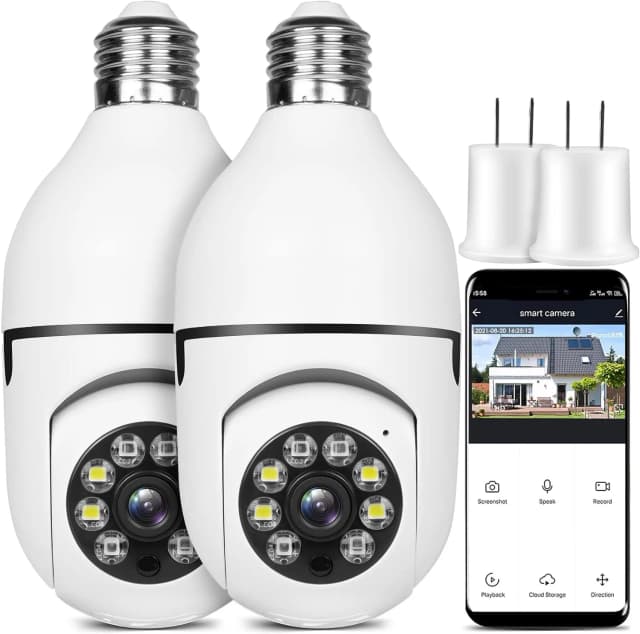 Camara IP tipo lampara led